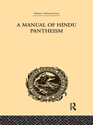 cover image of A Manual of Hindu Pantheism